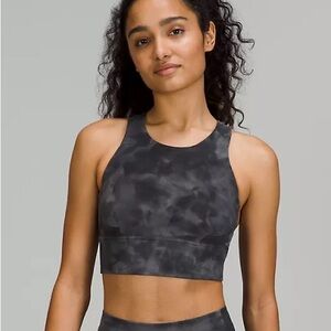 lululemon athletica Charcoal Tie-Dye Sports Bra